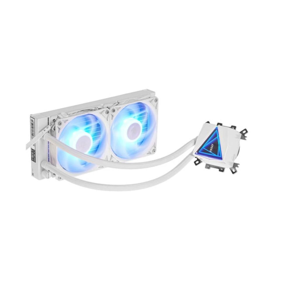 Купить Водяное охлаждение для CPU MSI MAG CORELIQUID I240 WHITE Socket Intel/AMD, ARGB, Fan 2x120см Белый в Алматы