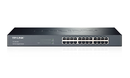 купить Коммутатор GbE 24-портовый Tp-Link TL-SG1024 24-port Gigabit Switch, 1U 19-дюймов, стоечный, металический корпус в Алматы