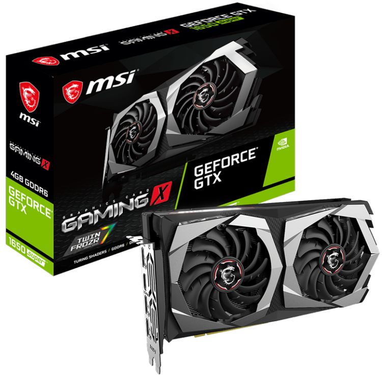 купить Видеокарта MSI GeForce GTX1650 SUPER, 4GB GDDR6 128-bit HDMI 3xDP GTX 1650 SUPER GAMING X в Алматы
