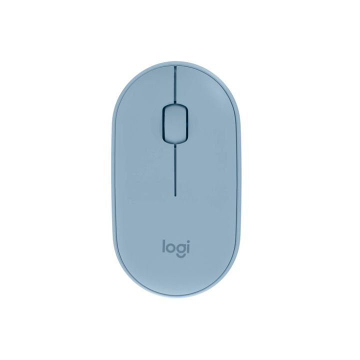 купить LOGITECH Pebble M350 Wireless Mouse - BLUEBERRY - 2.4GHZ/BT - EMEA - CLOSED BOX в Алматы