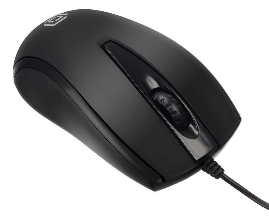 купить Мышь Oklick 325M черный оптическая (1000dpi) USB (2but) в Алматы
