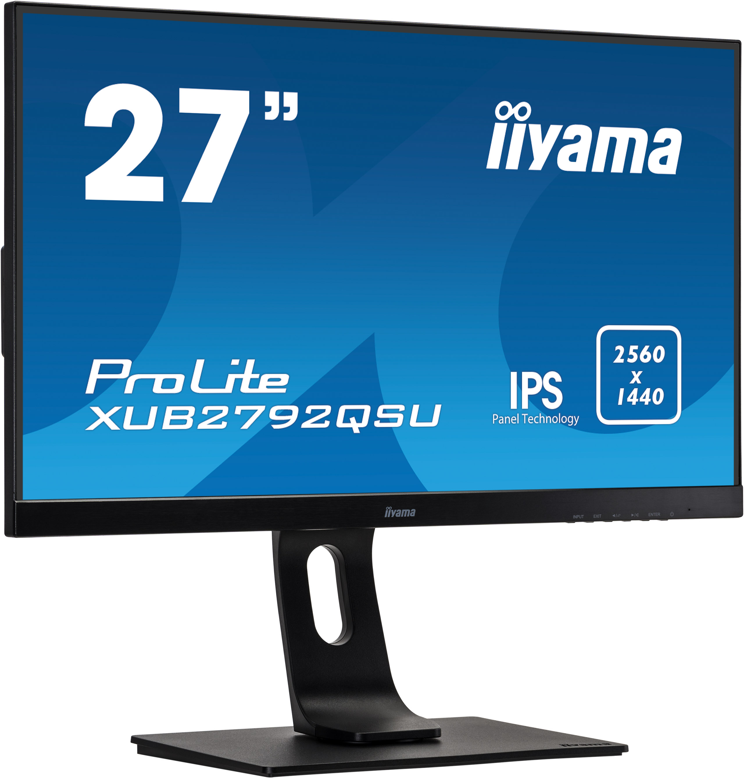 купить Монитор LCD 27** 16:9 2560х1440(WQHD) IPS, nonGLARE, 350cd/m2, H178&deg;/V178&deg;, 1000:1, 5M:1, 1.07B, 5ms, DVI, HDMI, DP, USB-Hub, Height adj, Pivot, Tilt, Swivel, Speakers, Swivel, 3Y, Black в Алматы