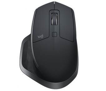 купить Мышь беспроводная Logitech MX Master 2S GRAPHITE (темно-серая, 200-4000 dpi, Bluetooth, 2.4 GHz/USB-ресивер (Logitech Unifying&reg;), 7 кнопок, перезаряжаемая литий-полимерная батарея (500 мА&middot;ч)) в Алматы
