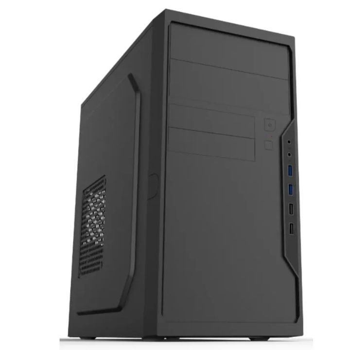 купить Компьютерный корпус Foxline FL-733R, PSU 450W 12cm, w/2xUSB2.0, w/2xUSB3.0, black, mATX в Алматы
