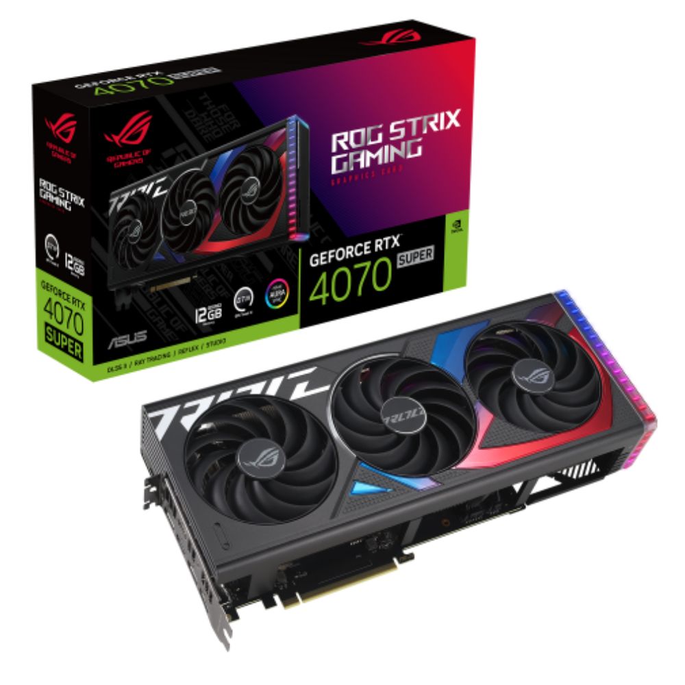 купить Видеокарта ASUS GeForce RTX4070 SUPER 12GB&nbsp;ROG-STRIX-RTX4070S-12G-GAMING в Алматы