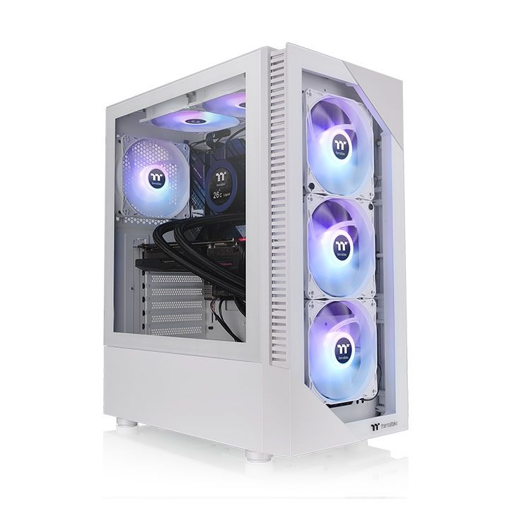 купить Компьютерный корпус Thermaltake View 200 TG Snow ARGB без Б/П в Алматы