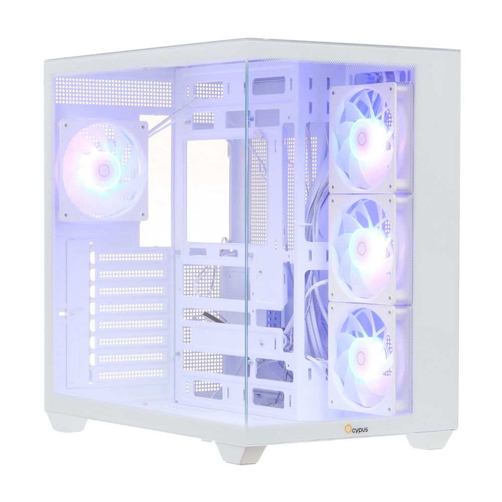 Купить Корпус Ocypus Gamma C74 WH ARGB ATX/mATX/mini-ITX 2xUSB3.0 1xType-C 1xAudio Белый Gamma-C74-WHD400XX-GL в Алматы