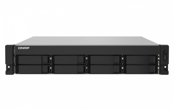 купить Сетевой RAID-накопитель, 8 отсеков 3,5*/2,5*, 2 порта 2,5 GbE,  2 порта 10 GbE SFP+, стоечное исполнение, 2 блока питания. ARM Cortex-A57 Annapurna Labs AL-324 1,7 ГГц, 4 ГБ DDR4. Направляющие в комплект поставки не входят. в Алматы