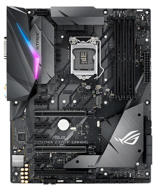 купить Геймерская Материнская плата Asus ROG STRIX Z370-F GAMING LGA1151 работает с процессорами 8 поколения  iZ370 4xDDR4 (4000 O.C.), 6xSATA3 RAID, 2xM.2, 6xPCI-E, 1xDVI-D, 1xDisplayPort, 1xHDMI, 3xPCIe3.0/2.0x16, 4xPCIe3.0/2.0x1 2-Way SLI@x8/x8 + Suppor в Алматы