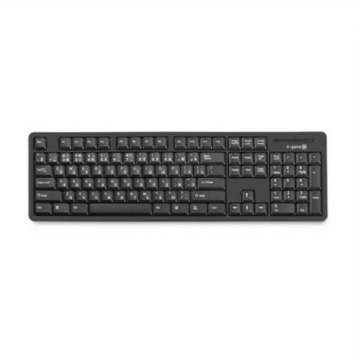 купить Клавиатура, X-Game, XK-100PB, Ультратонкая, PS/2, Анг/Рус/Каз, Чёрный в Алматы