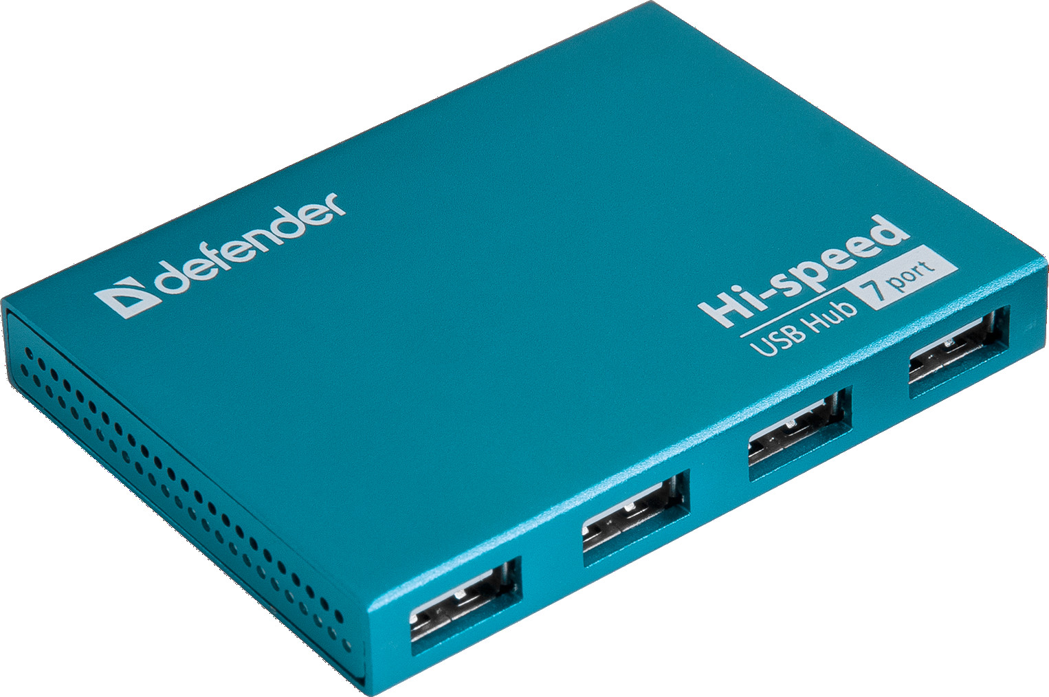 купить 7-портовый мини-разветвитель USB 2.0 Defender Septima Slim (БП в комплекте) в Алматы