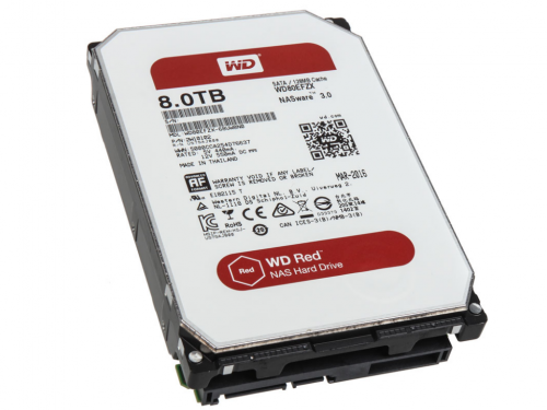 купить Жесткий диск для NAS систем HDD 8Tb Western Digital RED SATA 6Gb/s 3.5* 128Mb 5400rpm WD80EFZX.  Надежный диск, предназначенный для работы в системах NAS для дома и небольшого офиса.                                                                     в Алматы