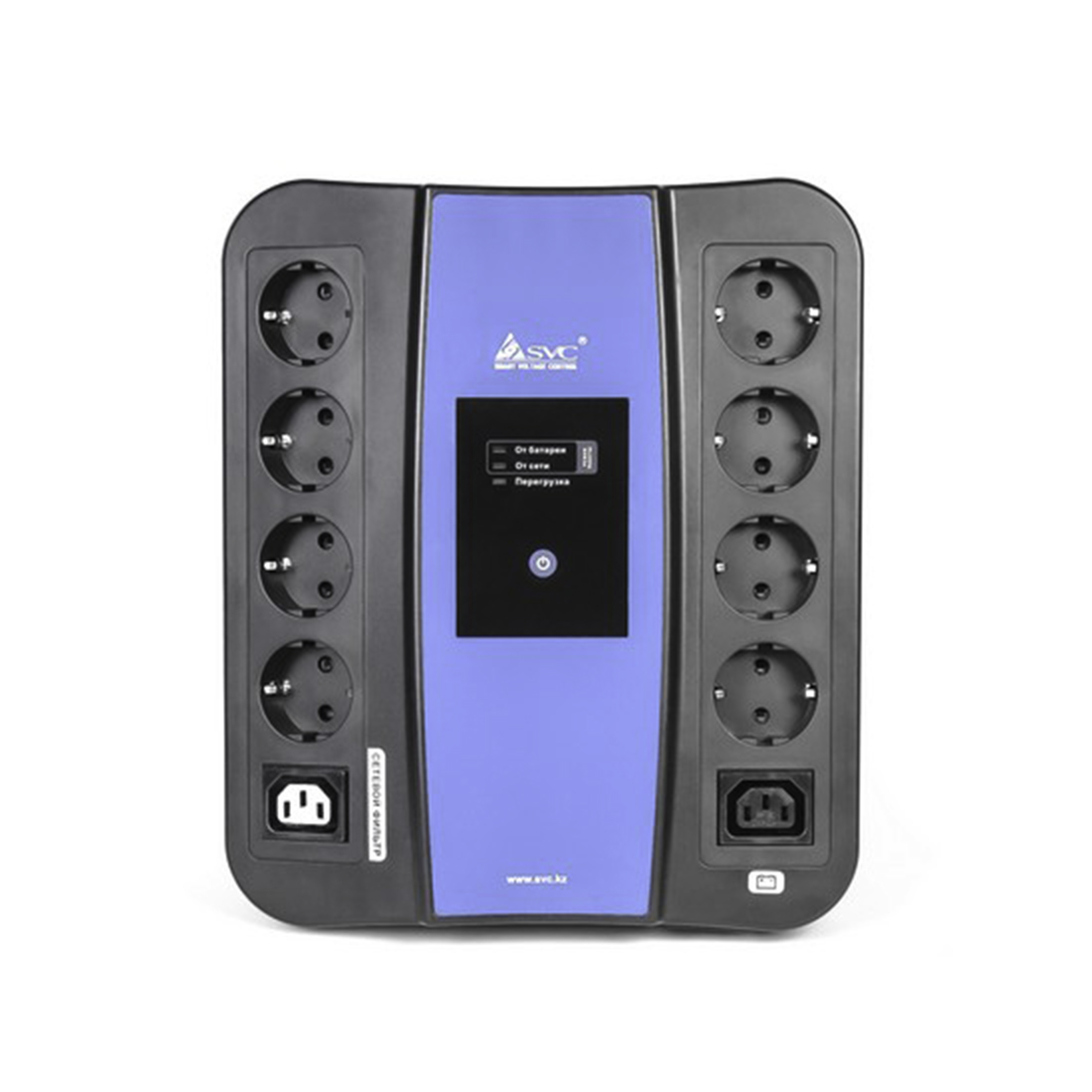 Купить UPS SVC U600, Smart, 600VA, 360W, 12V/7.5Ah, 8+2розетки, AVR 165 - 275V в Алматы