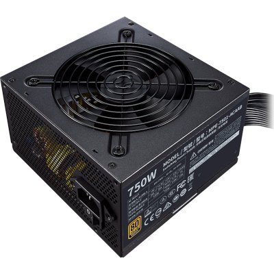 купить Блок питания CoolerMaster MWE V2 750 BRONZE 750W 240V Active PFC, КПД >85% MPE-7501-ACAAB в Алматы