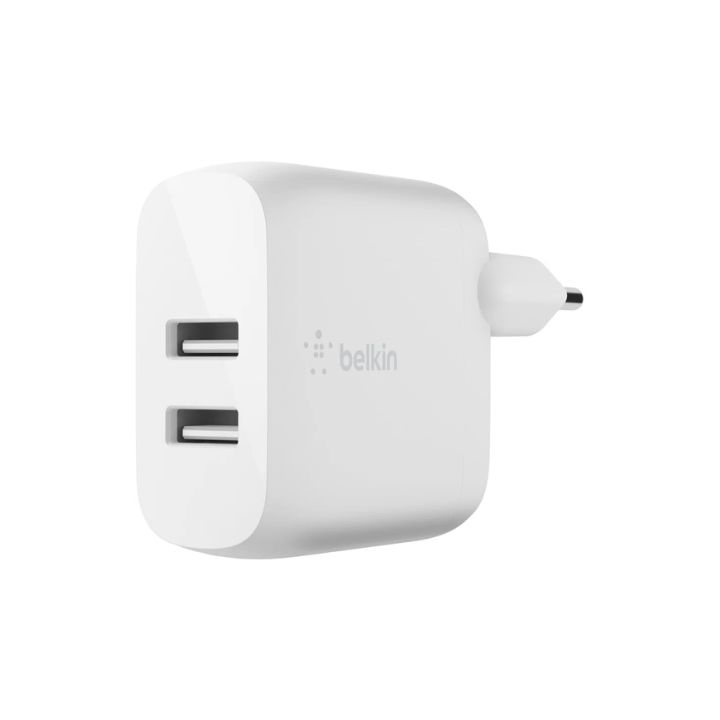 купить Сетевое ЗУ Belkin 24W DUAL USB 2.4A, white в Алматы