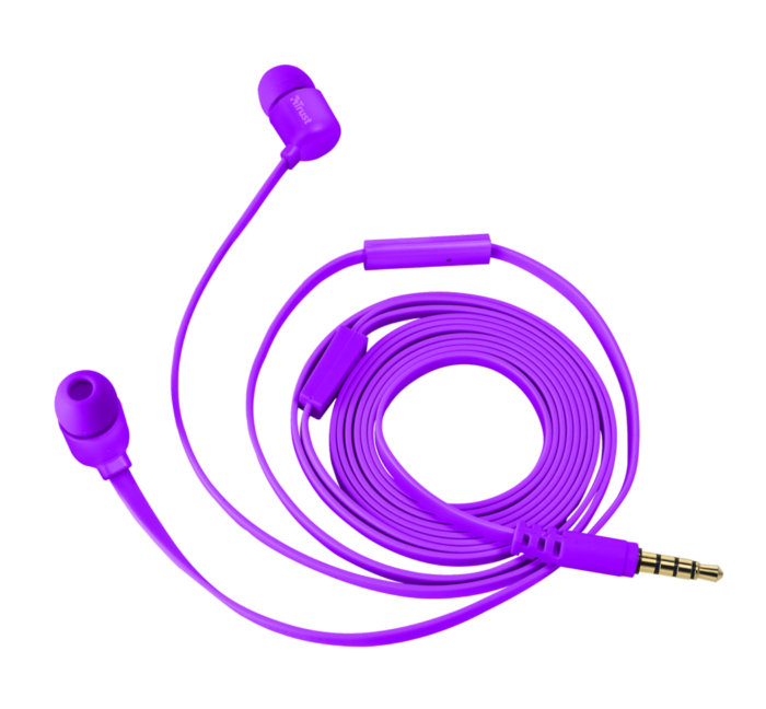купить Наушники-вкладыши Trust DUGA IN-EAR - пурпурный неон в Алматы