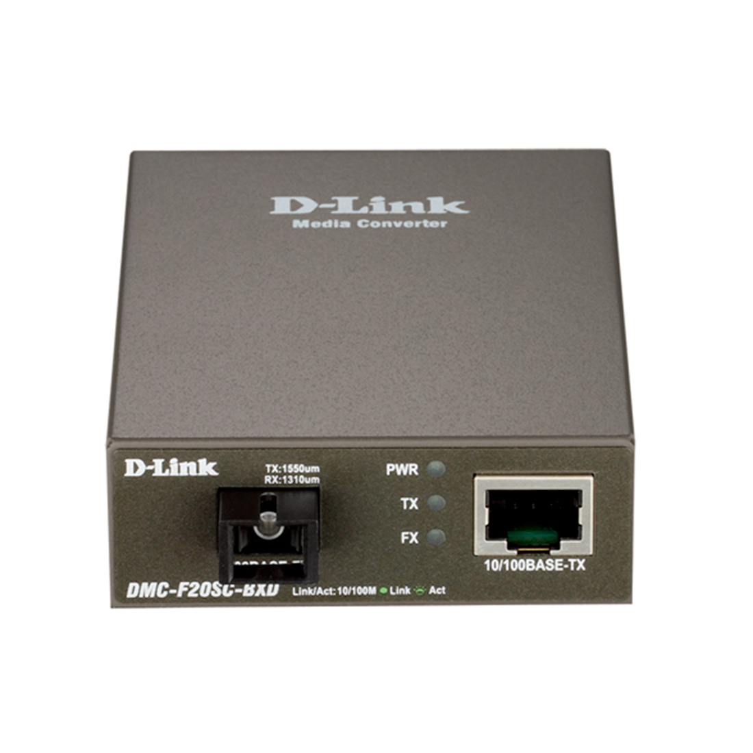 купить WDM Медиаконвертер, D-Link, DMC-F20SC-BXD/A1A, с 1 портом 10/100Base-TX и 1 портом 100Base-FX с разъемом SC (ТХ: 1550 нм. RX: 1310 нм) для одномодового оптического кабеля (до 20 км) в Алматы