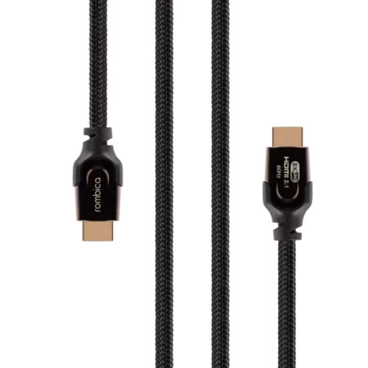 купить Rombica кабель для видео DX30 HDMI to HDMI, 2.1, 3 м., черно-оранжевый в Алматы