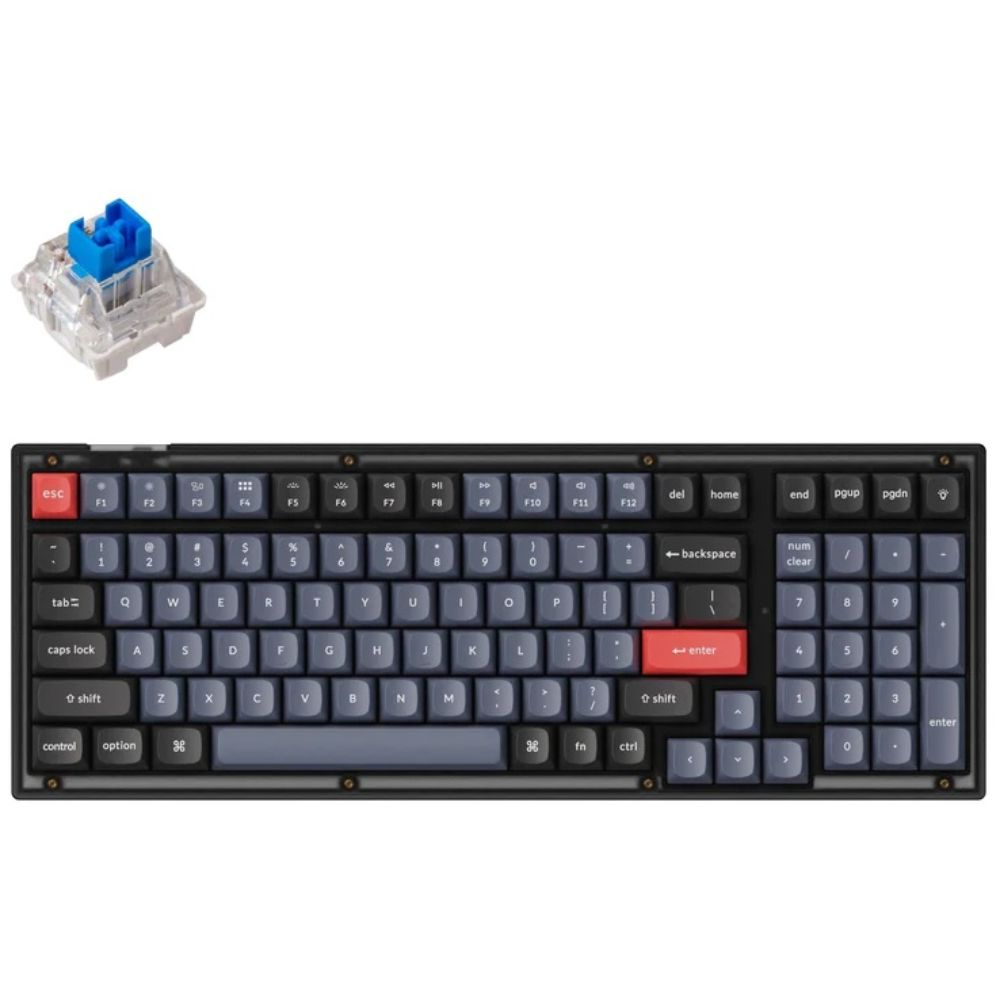 купить Клавиатура Keychron V5-A2 Frosted Black Blue Switch RGB Hot-Swap Keychron K pro V5A2_KEYCHRON в Алматы