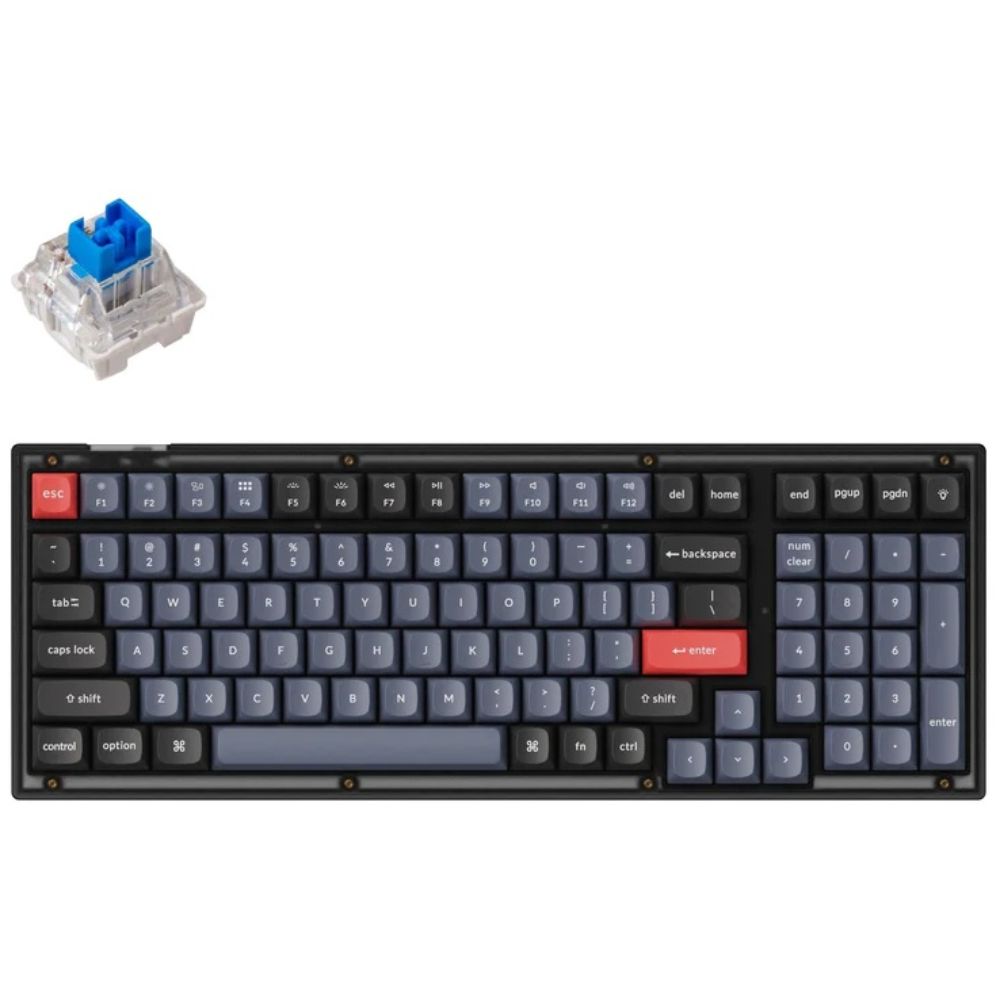 купить Клавиатура Keychron V5-A2 Frosted Black Blue Switch RGB Hot-Swap Keychron K pro&nbsp;V5A2_KEYCHRON в Алматы