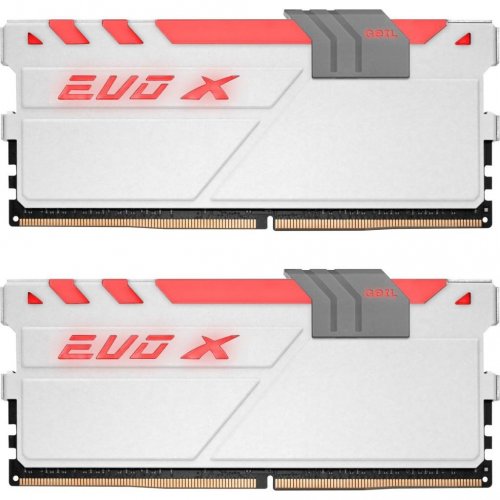 купить Оперативная память EVO X SERIES Kit 16GB (2x8GB) GEIL DDR4 3000MHz EVO X PC4-24000 15-17-17-35 GEXG416GB3000C15ADC White  в Алматы