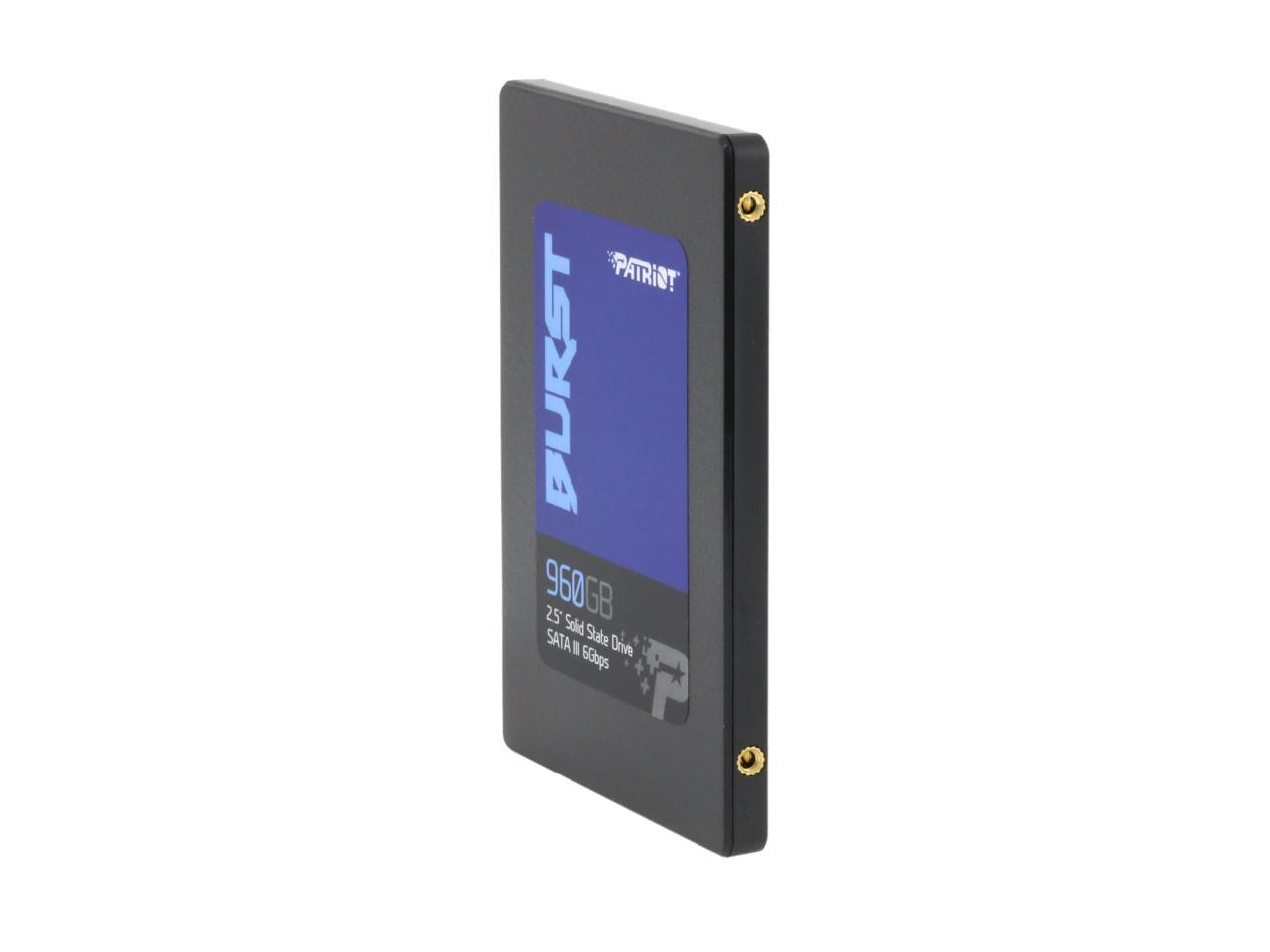 купить Твердотельный накопитель SSD 960 Gb SATA 6Gb/s Patriot Burst PBU960GS25SSDR  2.5* 3D TLC в Алматы