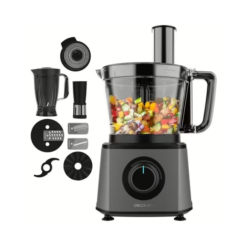 купить Кухонный комбайн Cecotec FoodProcessor Paprika 2000 Full черный в Алматы