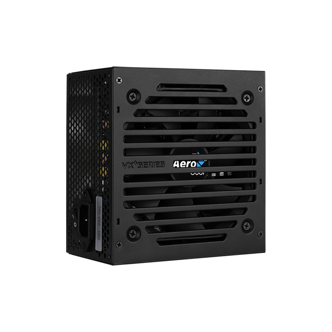 купить Блок питания, Aerocool, VX-600 PLUS, 600W, ATX, (230V None-PFC), 20+4 pin, 4+4pin, 4*Sata, 3*Molex, 1*FDD, 2*PCI-E 6+2 pin, Поддержка Haswell, Вентилятор 12 см, Кабель питания, Чёрный                                                                    в Алматы