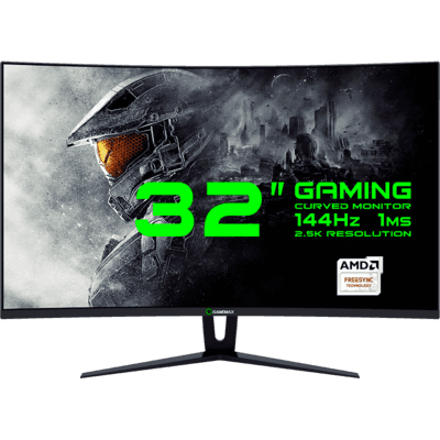 купить Монитор ЖК 32* GameMax GMX32CEWQ <2560 x 1440, LED, 144Hz, 1ms, колонки 3Wx2, изогнутый, hdmi, dvi, displayport, BLACK> в Алматы