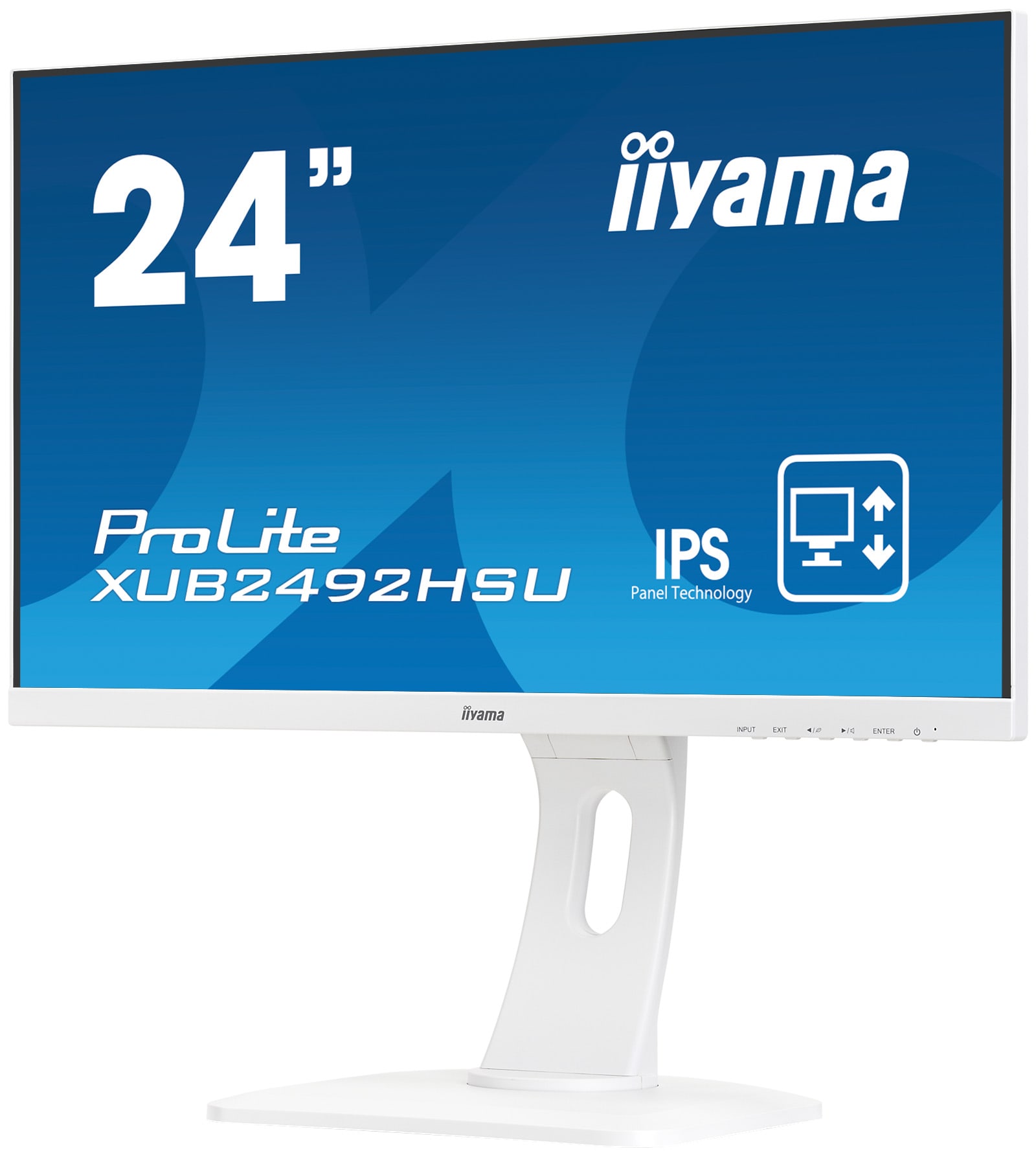 купить Монитор жидкокристаллический Iiyama LCD 23.8" 16:9 1920х1080(FHD) IPS, nonGLARE, 250cd в Алматы