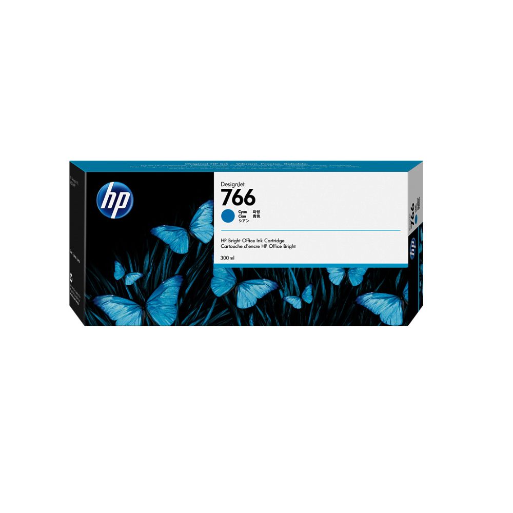 купить Картридж HP Europe 766 300-ml Cyan DesignJet Ink Cartridge (P2V89A) в Алматы