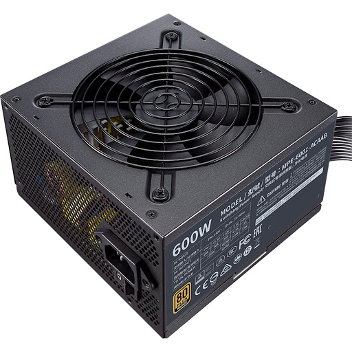 купить Блок питания CoolerMaster MWE 600 BRONZE 600W 240V, Active PFC, КПД >85%, 1x 20+4PIN, 1x 4+4PIN, 6x SATA, 4x 4-PIN, 1x8-PIN, 2xPCI-E 6+2PIN Вентилятор 120mm, MTBF 100,000 Hours MPE-6001-ACAAB в Алматы