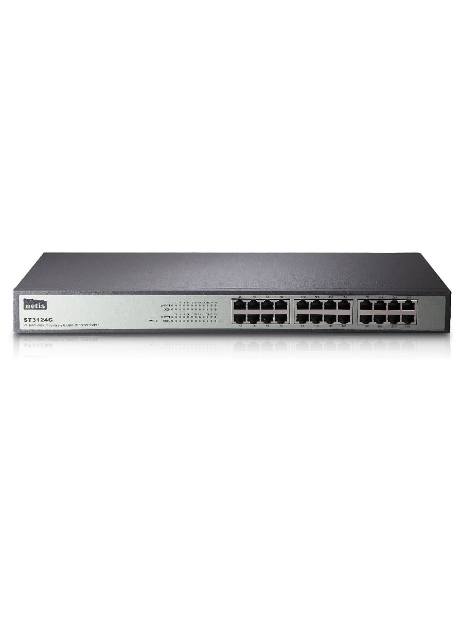 купить Коммутатор Netis ST3124G, 24 x 10/100/1000 LAN, Auto MDI/MDIX, rack mount в Алматы