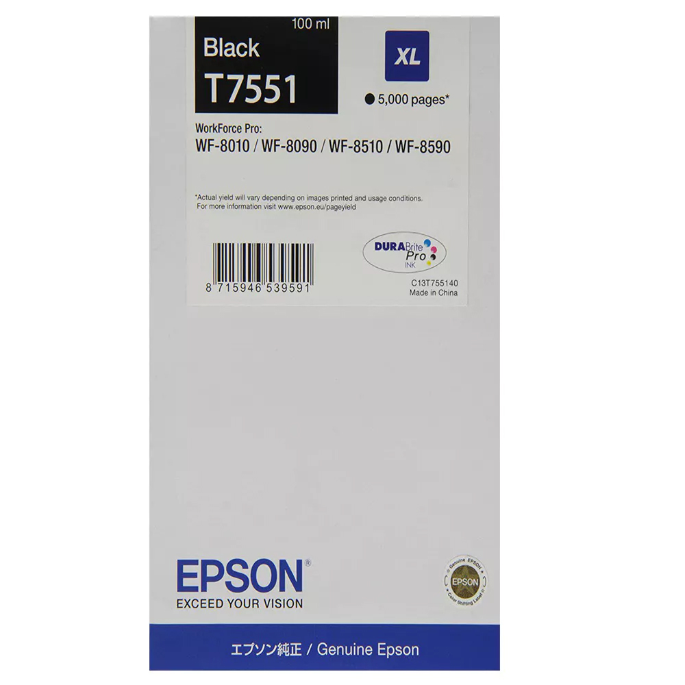 купить Картридж Epson C13T755140 I/c (b) WF-8xxx_XL в Алматы