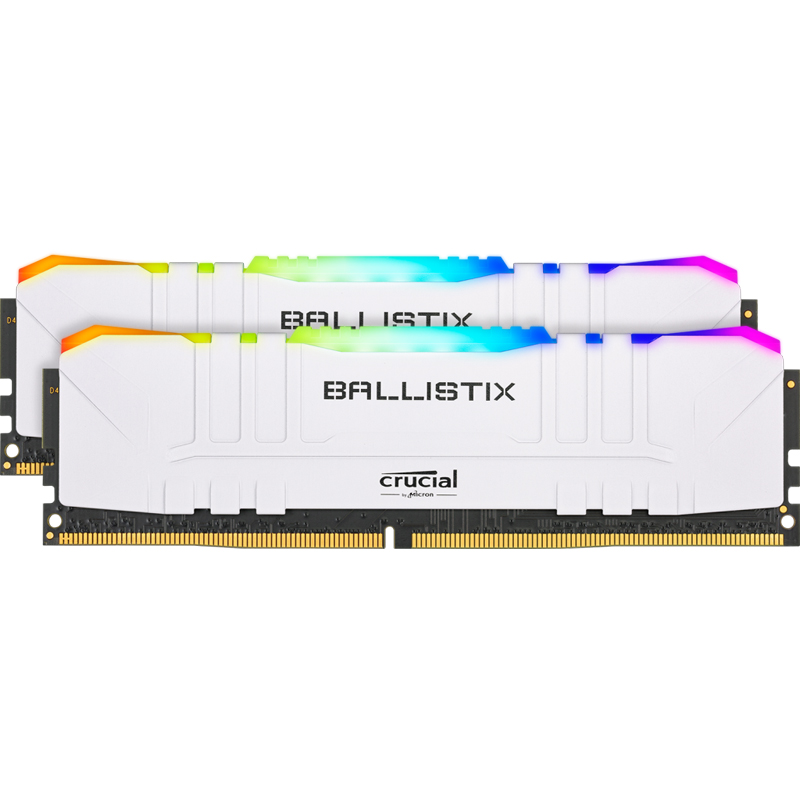 купить Оперативная память 32GB KIT (2x16Gb) DDR4 3600 MT/s  Crucial Ballistix Desktop Gaming Memory RGB  (White) PC4-28800 UDIMM 1.35V BL2K16G36C16U4WL в Алматы