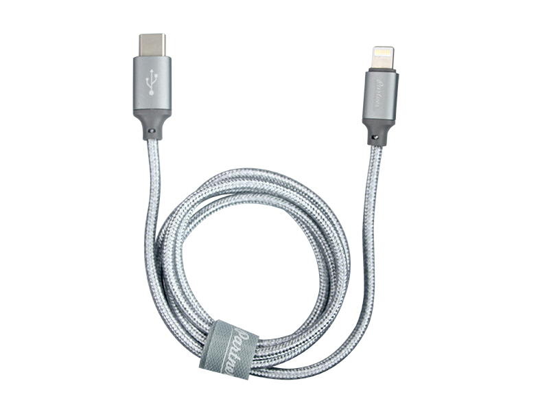 купить Кабель Partner USB2.0, USB type-C - lightning, 1м, серый в Алматы