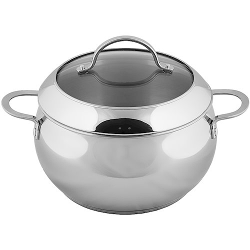 купить Кастрюля Vinzer Grand Majestic Glossy 89162 с крышкой 18 см 3 л в Алматы