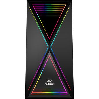 купить Корпус Wintek XGame T-5618 TG, ITX/ATX, USB 1*3.0/2*2.0, HD-Audio Mic, 0,5mm, 1*ARGB fan contr в Алматы