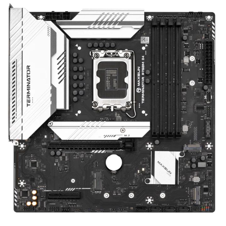 купить Материнская плата MaxSun Terminator B760M D4, LGA1700 B760 mATX MS-Terminator B760M D4 в Алматы