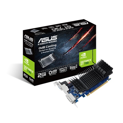 купить Видеокарта ASUS GeForce GT730 2Gb 64bit GDDR5 902/1605 DVI HDMI HDCP PCI-E GT730-SL-2GD5-BRK                                                                                                                                                               в Алматы