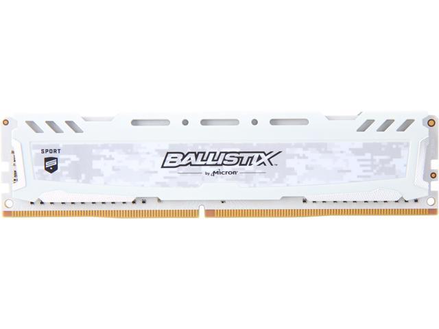 купить Оперативная память 16GB DDR4 3200 MT/s Crucial Ballistix Sport LT PC4-25600 UDIMM 16-18-18-36 Unbuffered NON-ECC 1.35V Wite BLS16G4D32AESE в Алматы