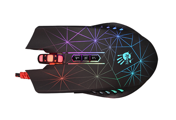 купить Мышь игровая Bloody P81 RGB USB <5000 CPI, 3.61Mpixels/sec, 125~1,000Hz/sec, 1.8m> в Алматы
