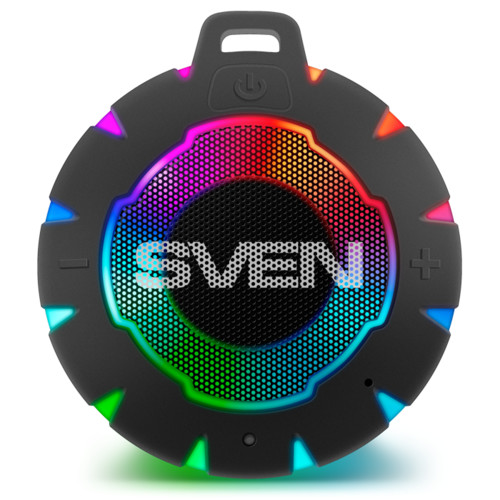 купить SVEN PS-95, черный, акустическая система (1.0, мощность 7 Вт (RMS), Bluetooth, встроенный аккумулято в Алматы