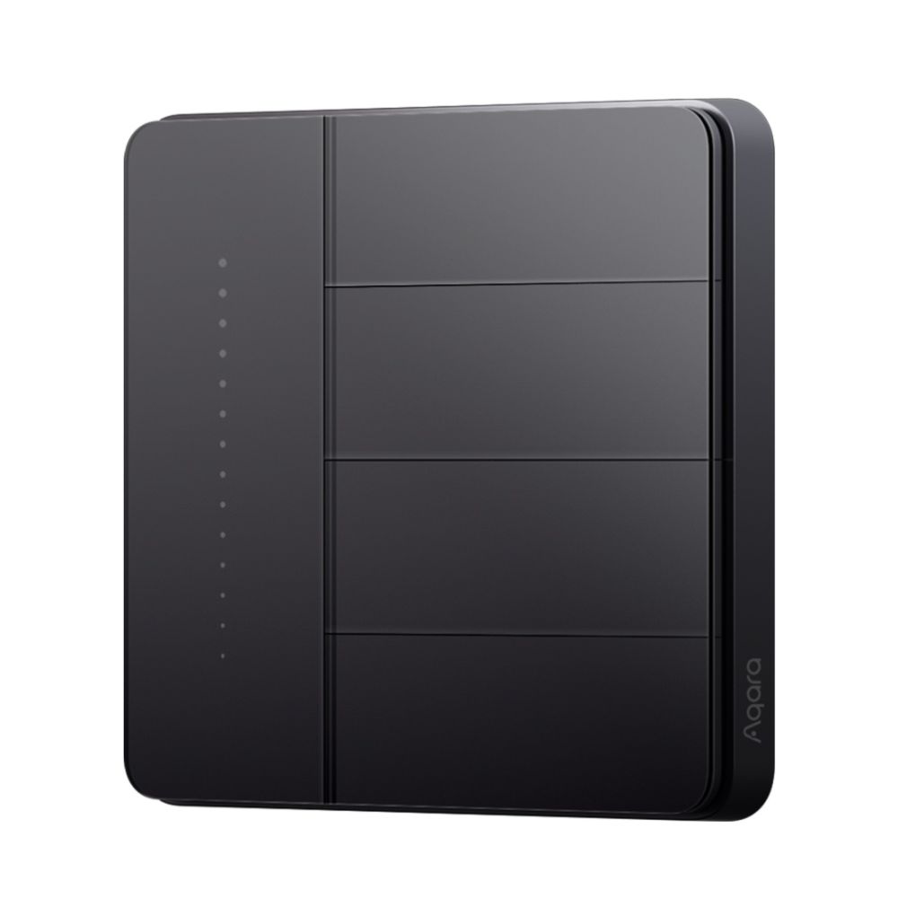 купить Умный настенный выключатель четырехклавишный Aqara Z1 Pro black в Алматы