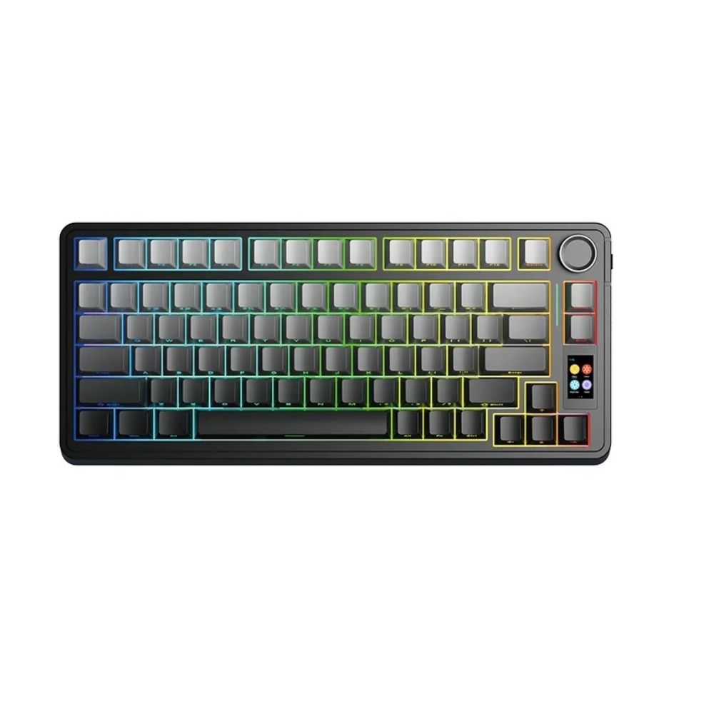 Купить Клавиатура AULA S75 Pro Black, Gradient Grey, mechanical, Seiya switch, EN, 2.4/BT/USB-C в Алматы