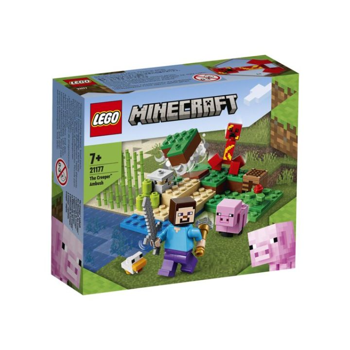купить Конструктор LEGO Minecraft Засада Крипера в Алматы