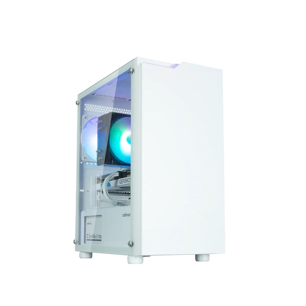 Купить Корпус Zalman T4 Plus, Mini Tower, m-ATX, m-ITX, White, 1x2.5*/2x3.5*, 2хUSB3.0, USB2.0, RGB в Алматы