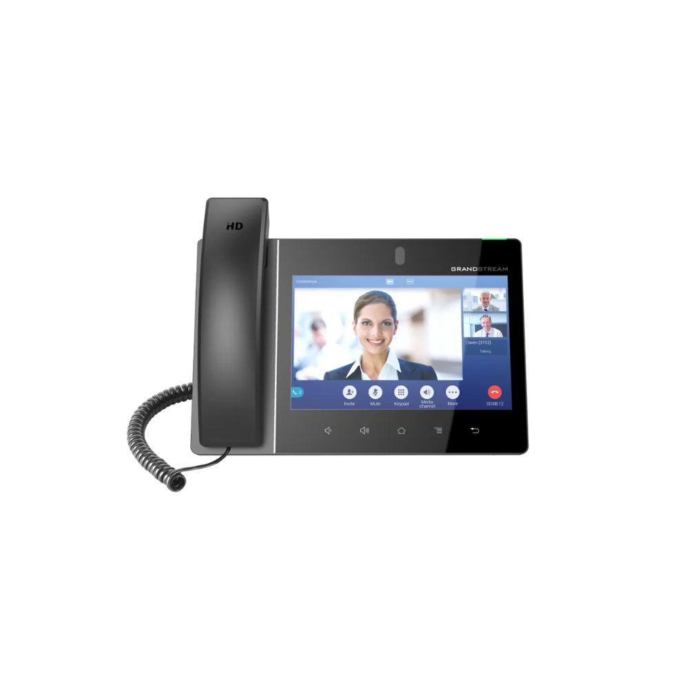 купить Grandstream GXV3380, IP Multimedia Video Phone, 8ТТ (1280x800) capacitive 10-point touch screen IPS LCD, 2M pixel CMOS camera with privacy wheel, 16 SIP accounts, Dual switched 10M/100M/1000M Ethernet ports with integrated PoE, integrated WiFi, BT, U в Алматы
