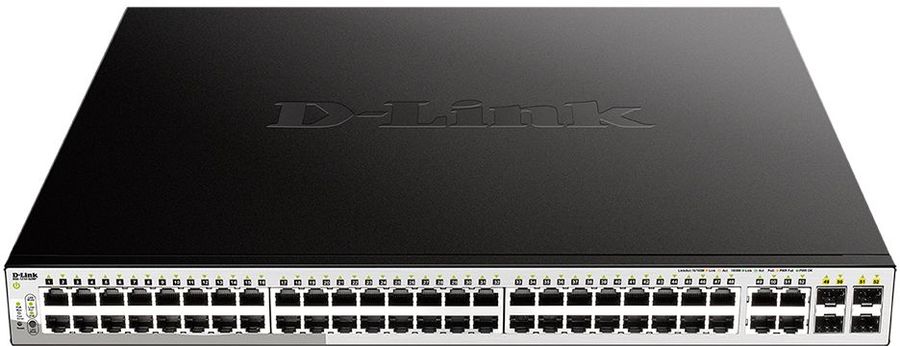 купить D-Link DGS-1210-52MP/F1A  WebSmart коммутатор  48 портов 10/100/1000 с поддержкой РоЕ  + 4SFP /  в Алматы