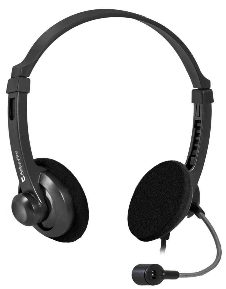 купить Наушники-гарнитура проводная Defender Aura HN-104 черный в Алматы